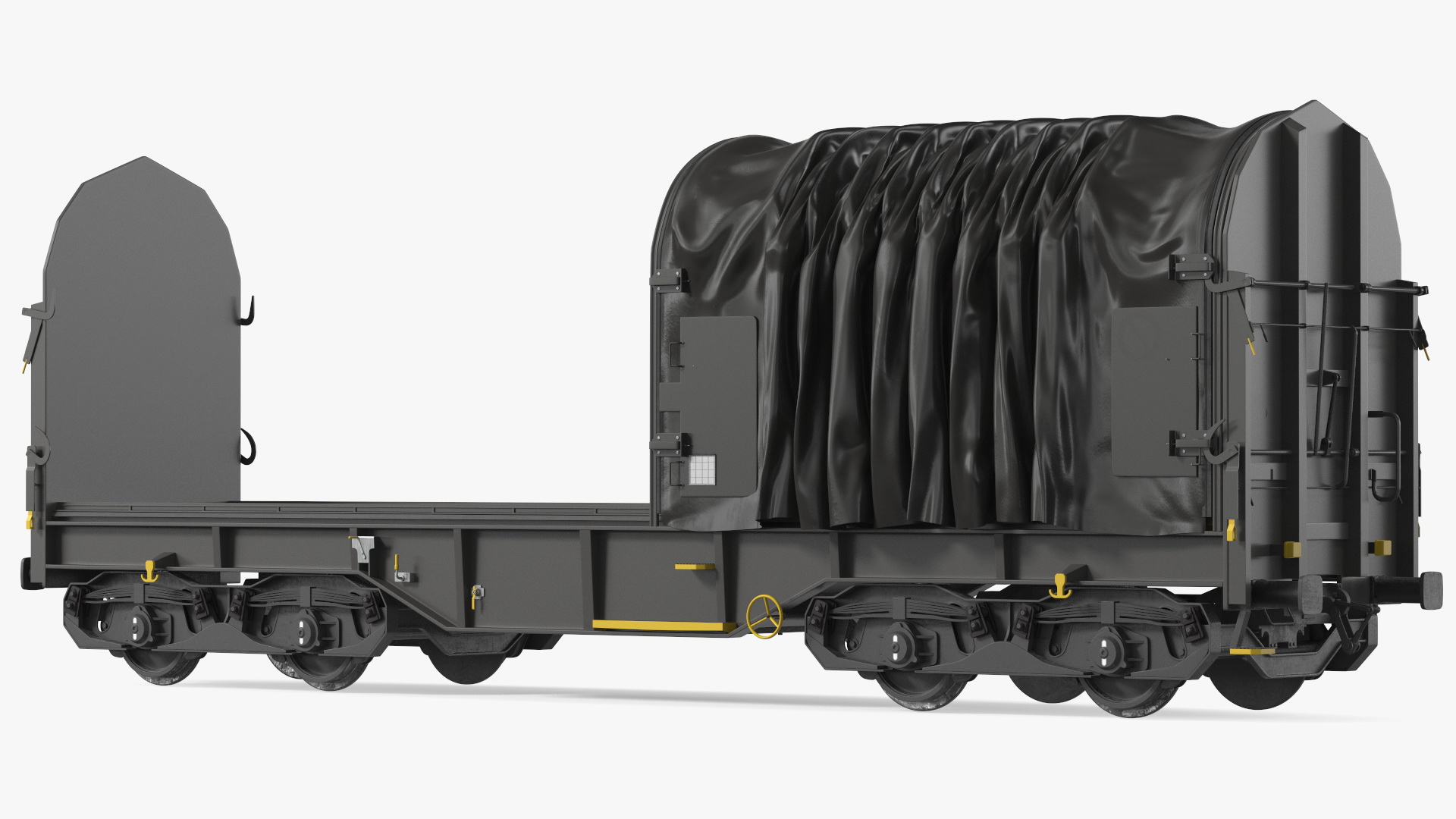 3D Tarpaulin Freight Wagon No Interior Clear