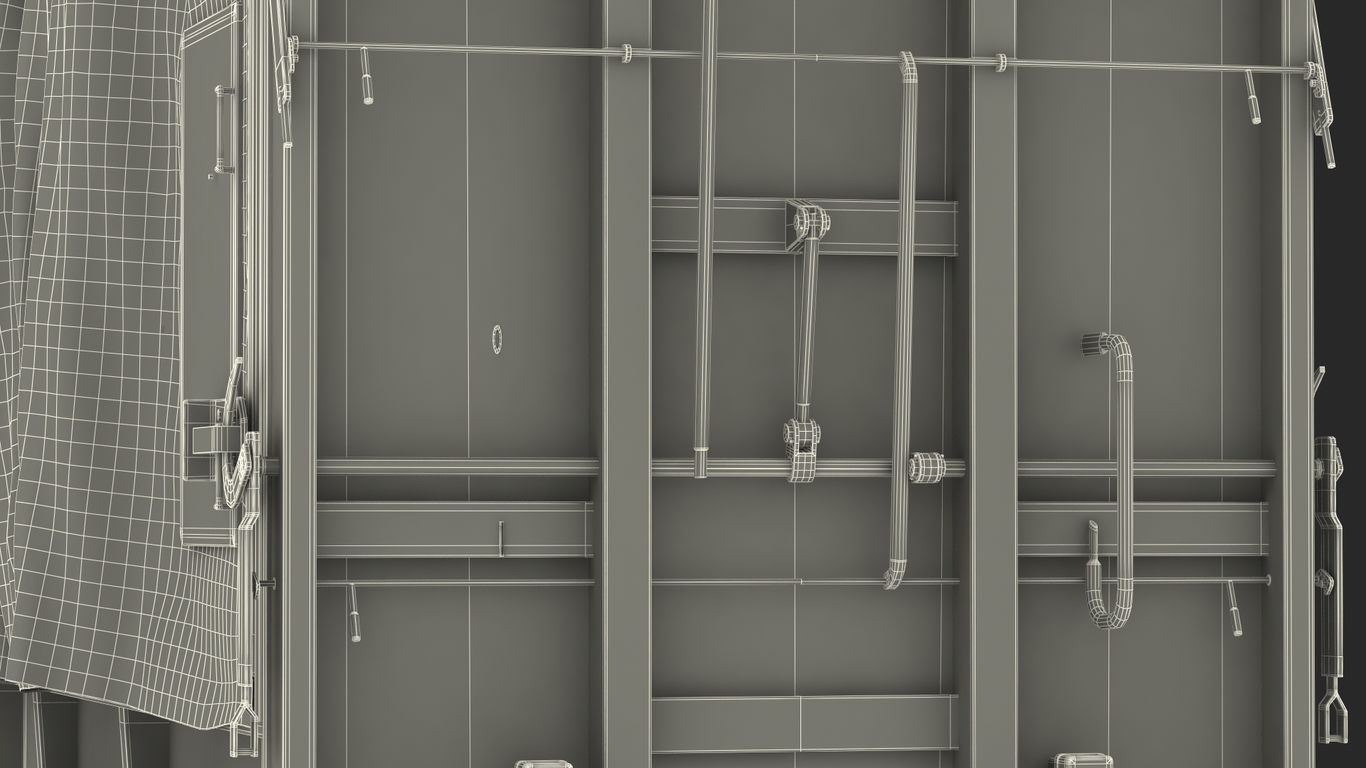 3D Tarpaulin Freight Wagon No Interior Clear