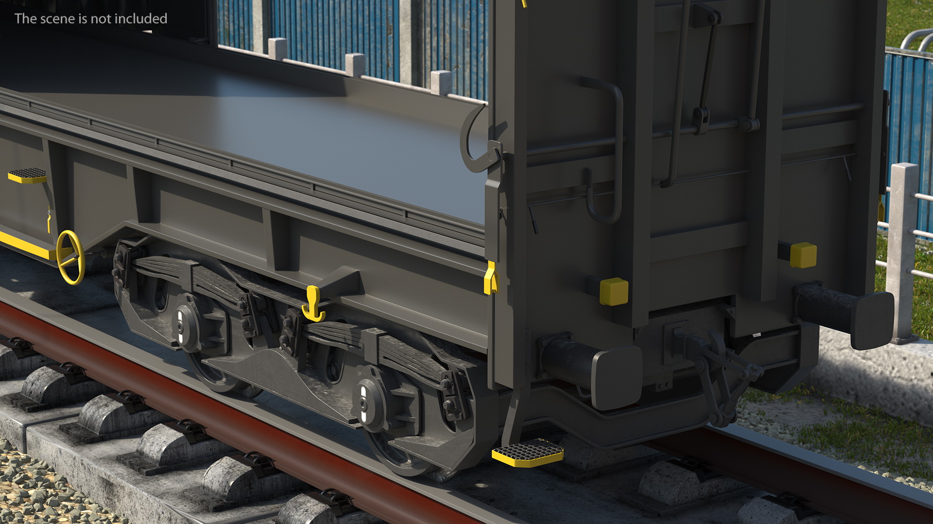 3D Tarpaulin Freight Wagon No Interior Clear