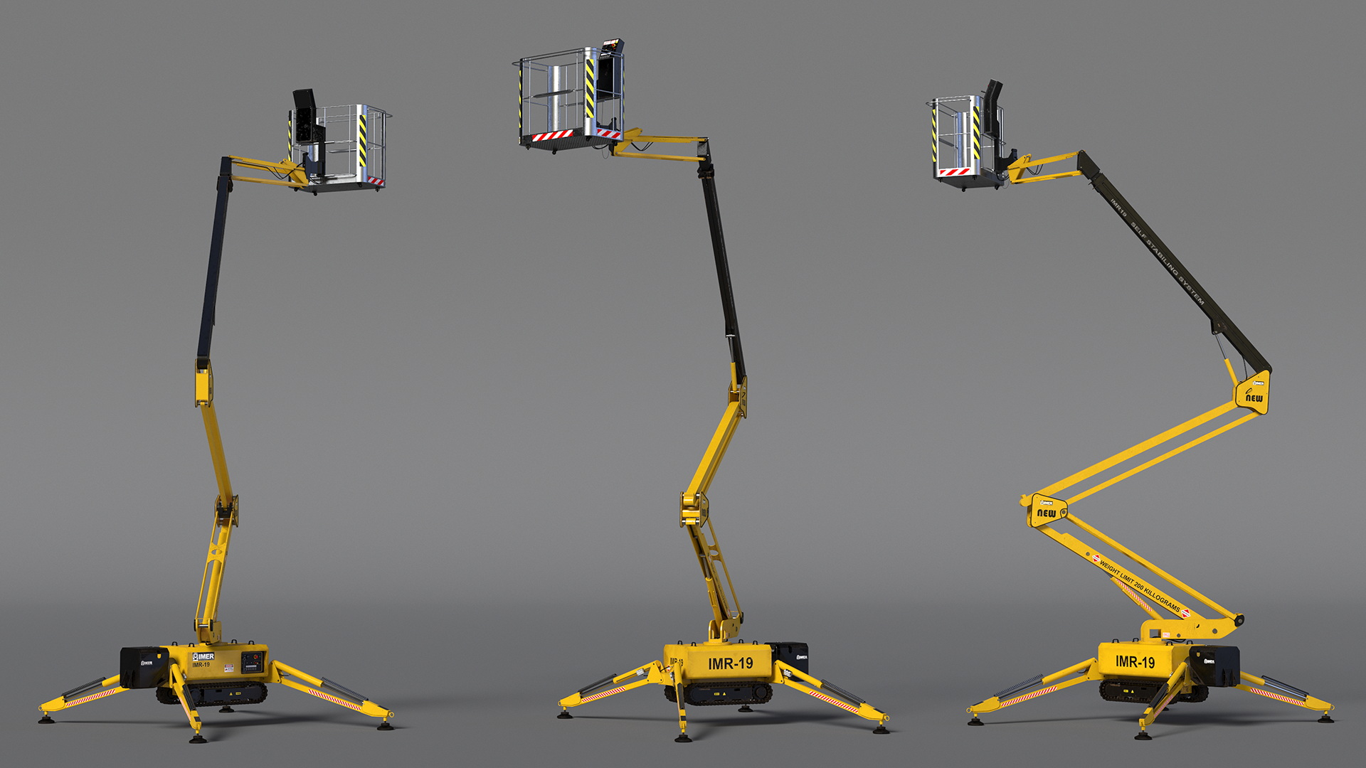 Articulated Boom Lift With Crawler Chassis 3D
