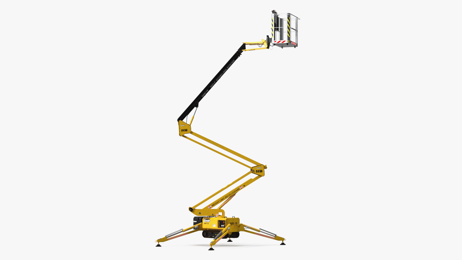 Articulated Boom Lift With Crawler Chassis 3D