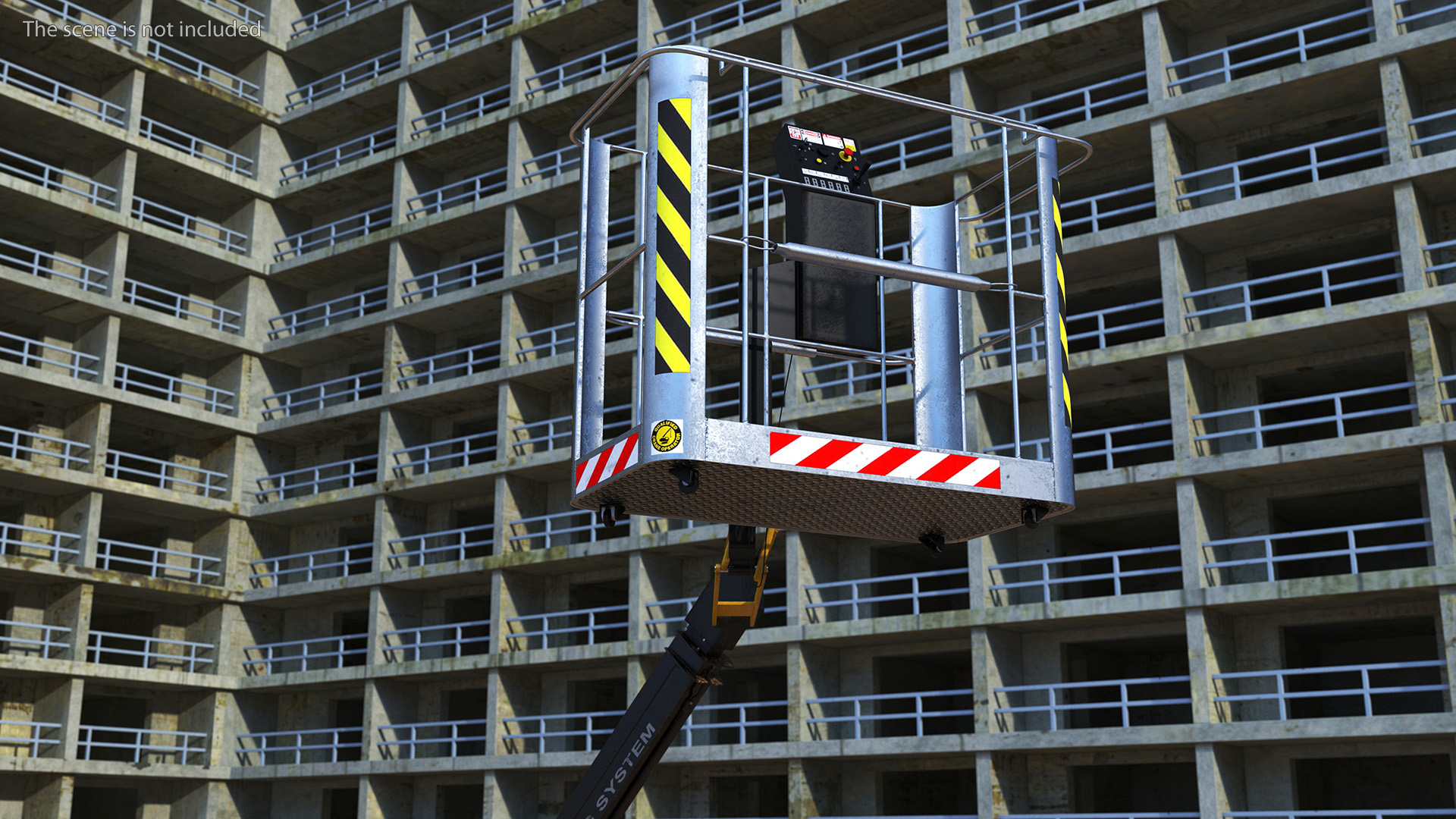 Articulated Boom Lift With Crawler Chassis 3D