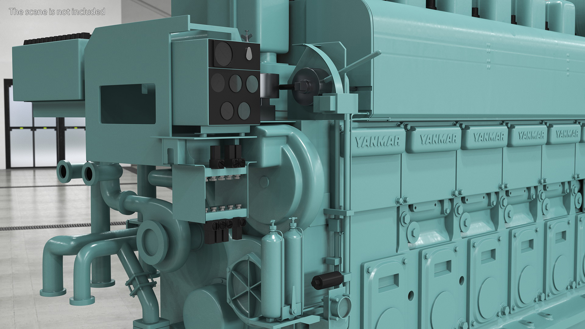 3D Marine Propulsion Engine Yanmar 6EY26W model