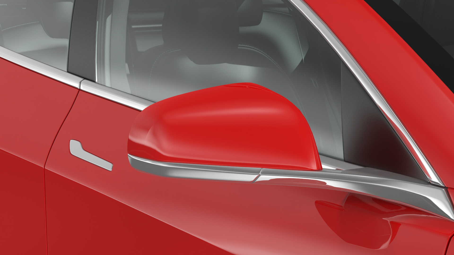 3D model Tesla with Roof Rack