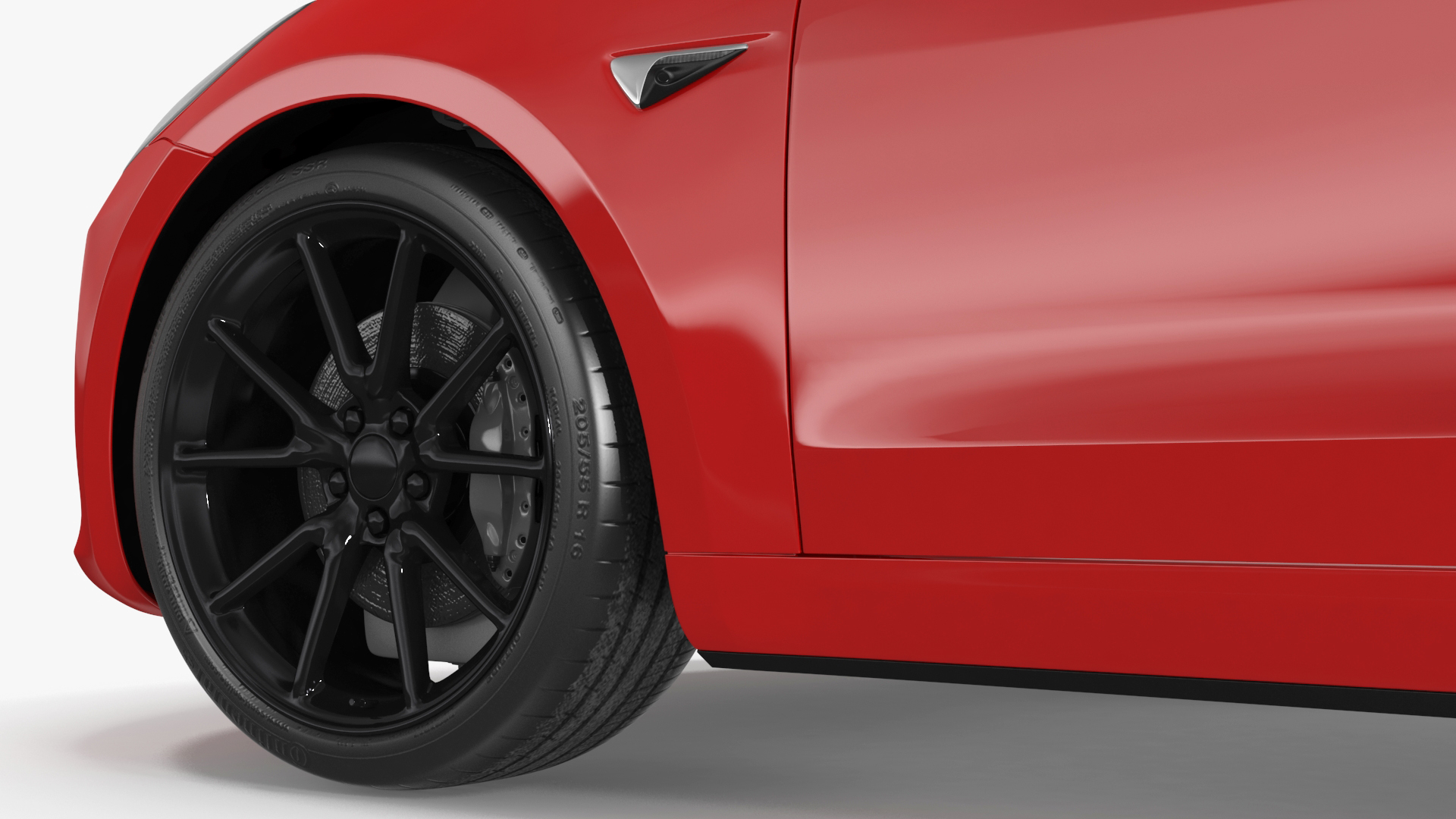 3D model Tesla with Roof Rack