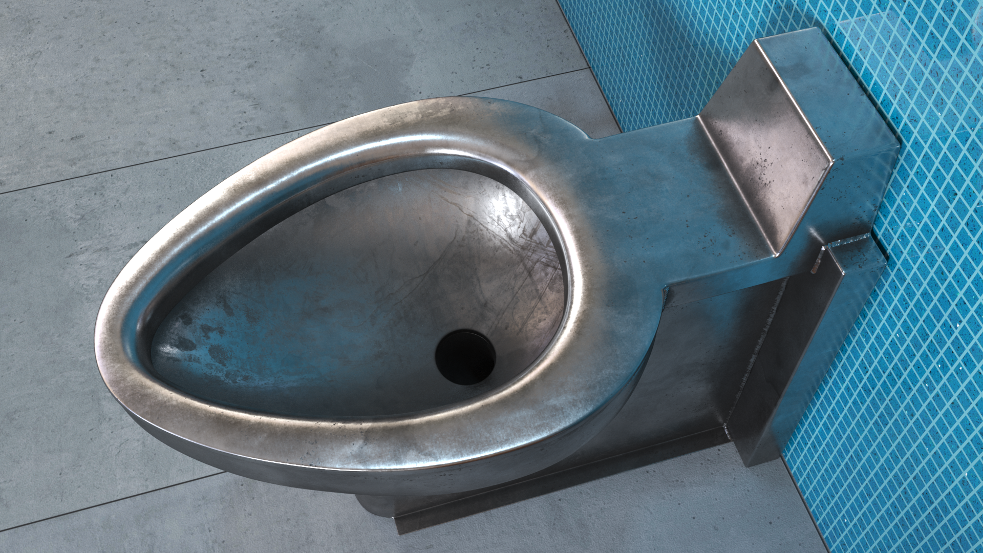Floor Stainless Steel Toilet Used, view 10