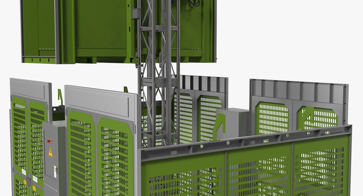 Construction Hoists 3D model