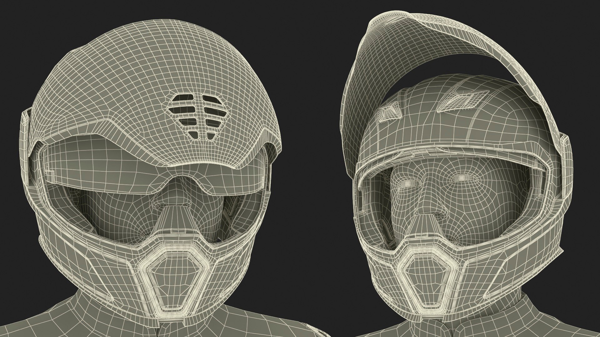 Bike Rider in Honda Motorcycle Race Suit Rigged 3D