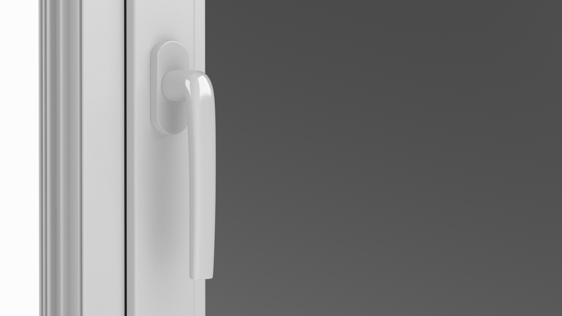 3D Plastic Casement Window model