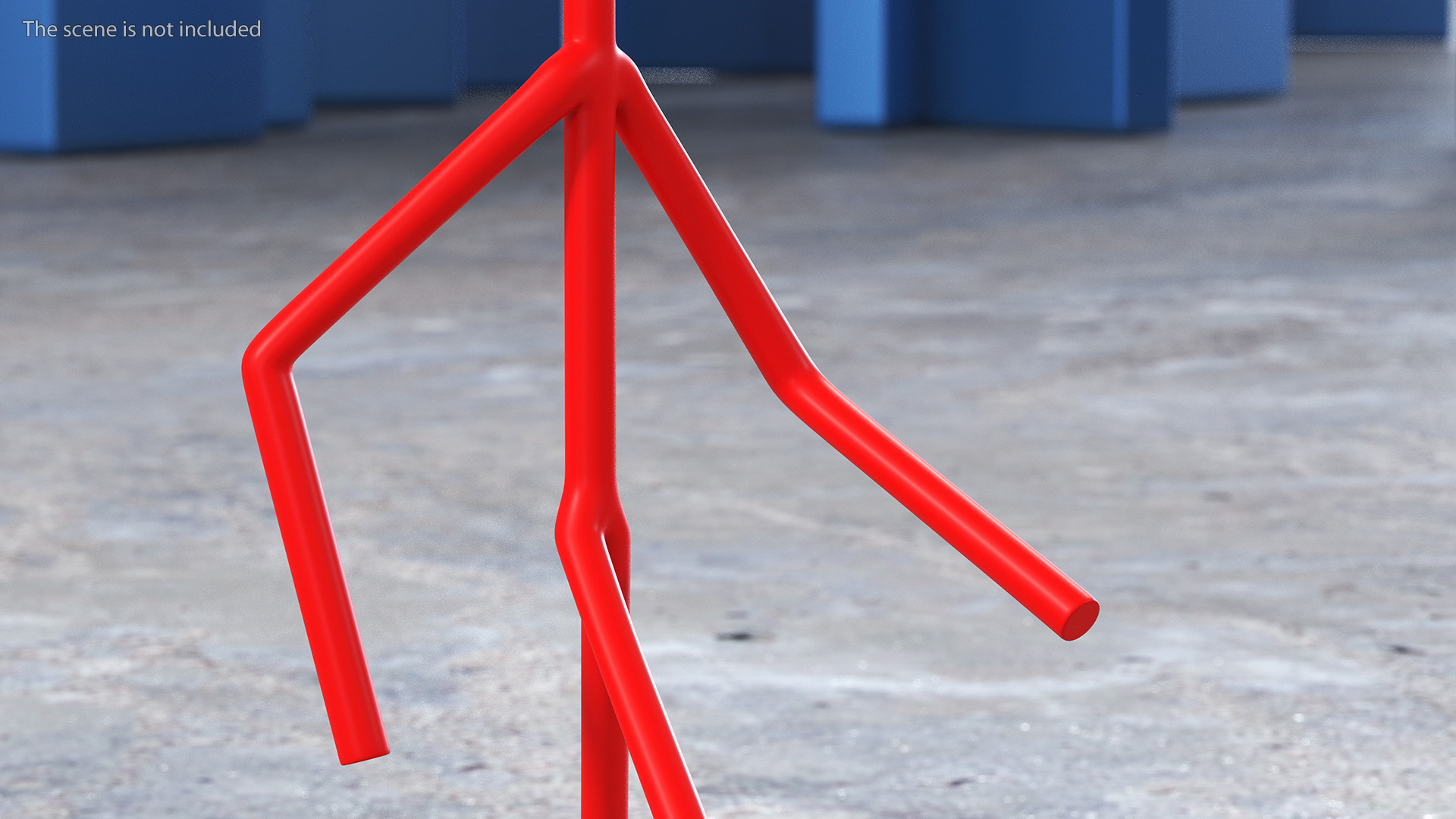 3D model Stickman Figure Red Rigged for Cinema 4D