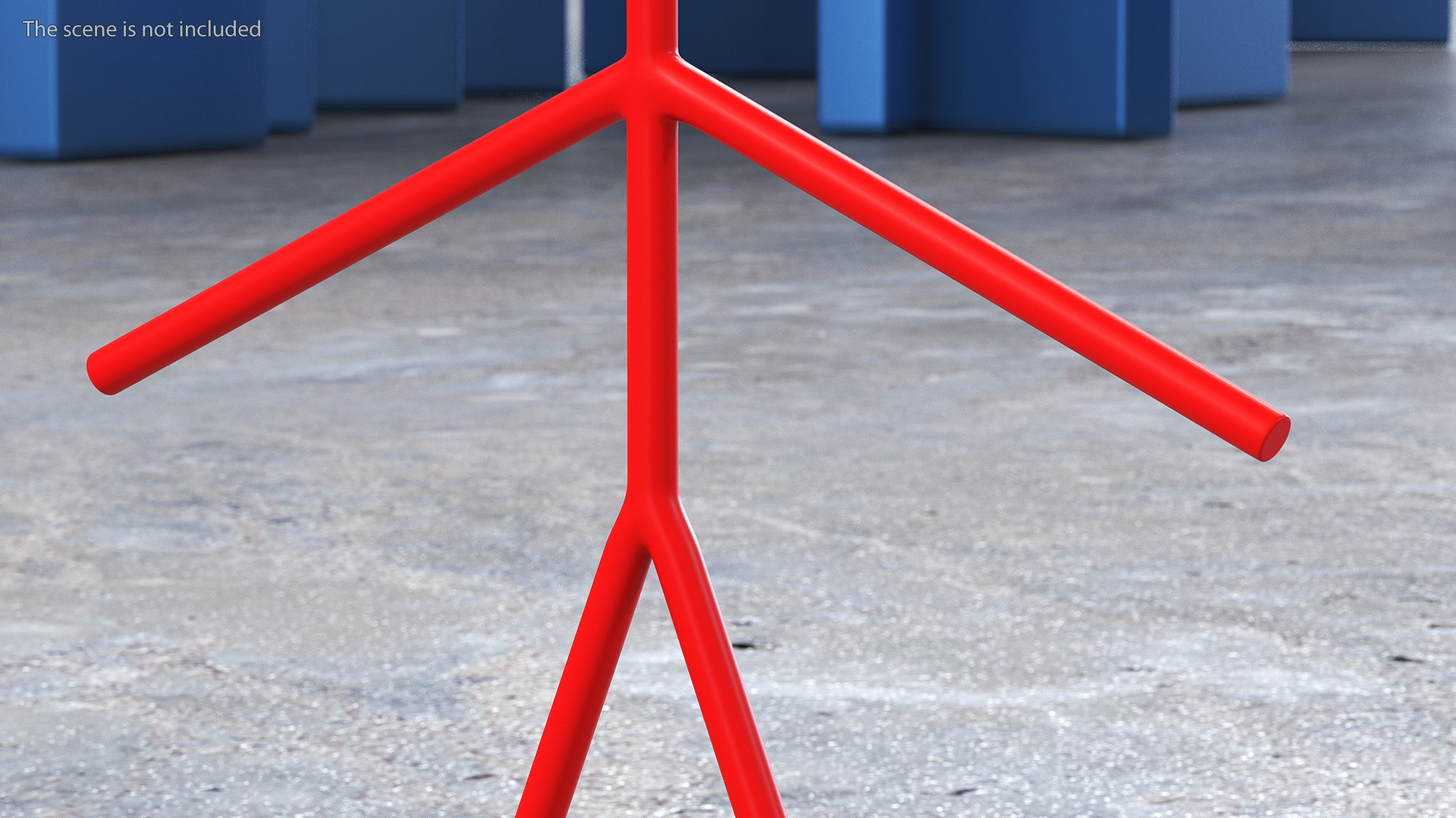 3D model Stickman Figure Red Rigged for Cinema 4D