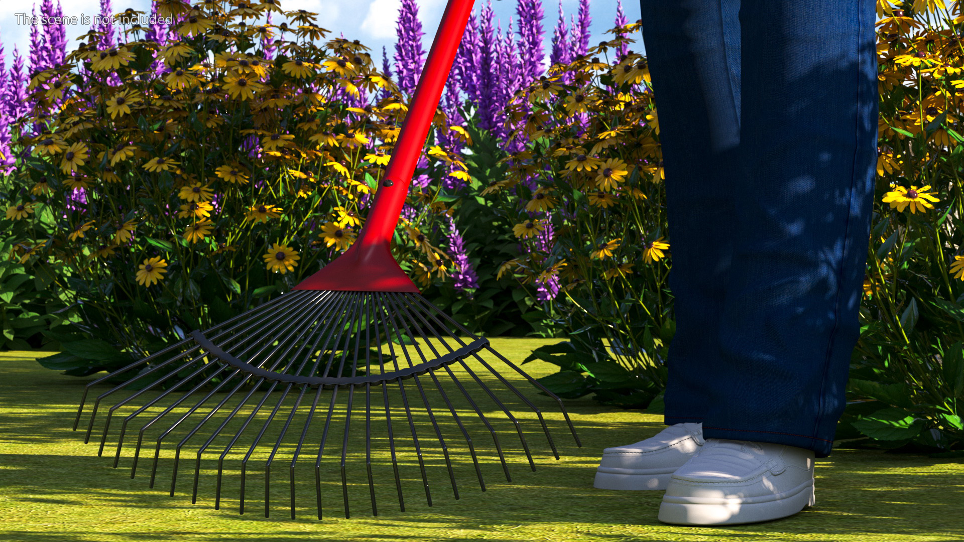 Gardener Afro American Old Gentleman Working 3D model