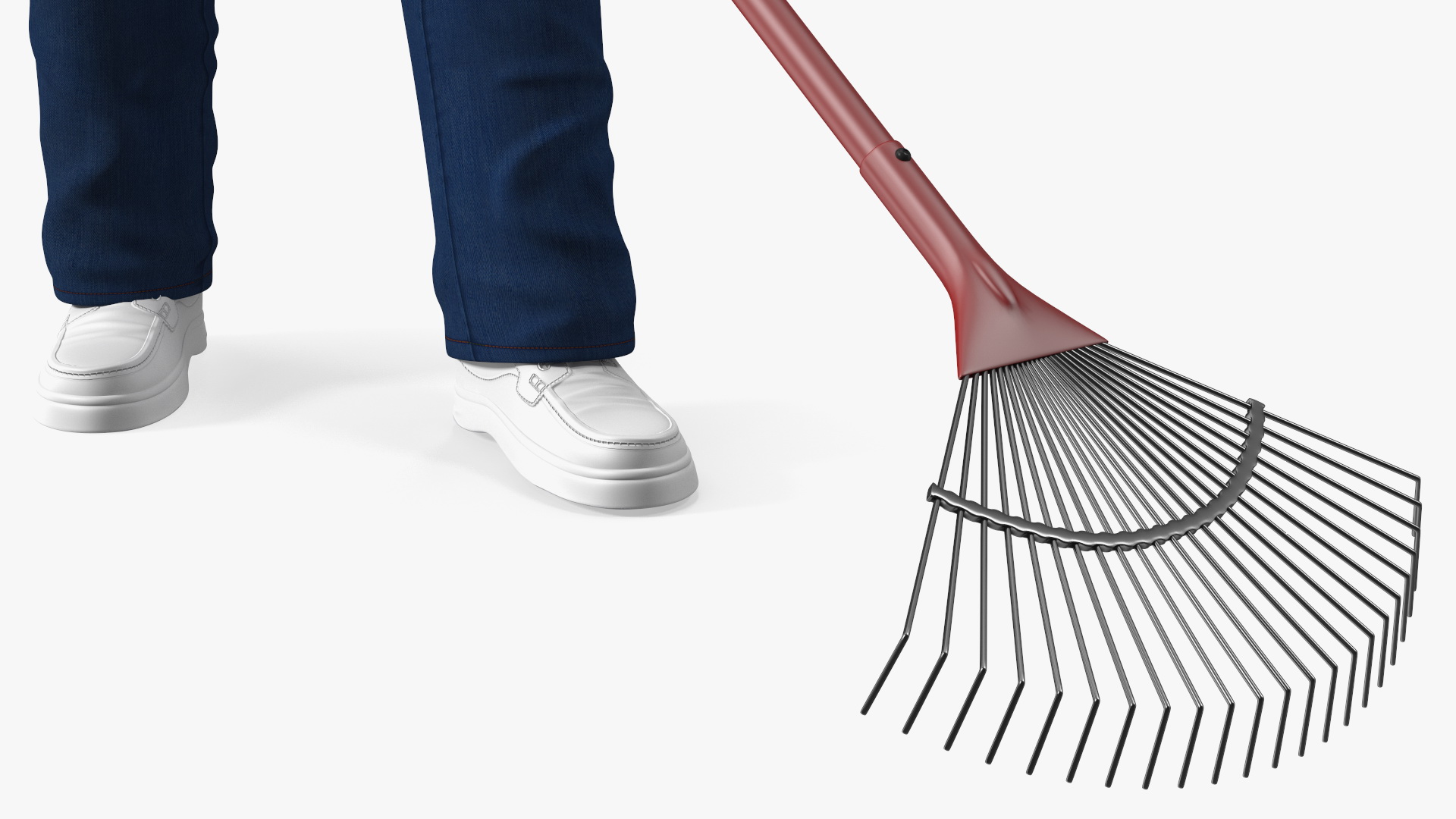 Gardener Afro American Old Gentleman Working 3D model