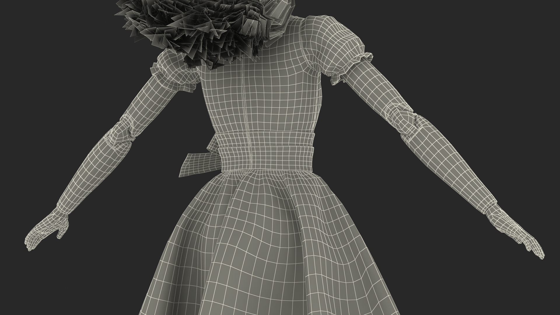 Barbie Doll in Pink Dress Rigged 3D