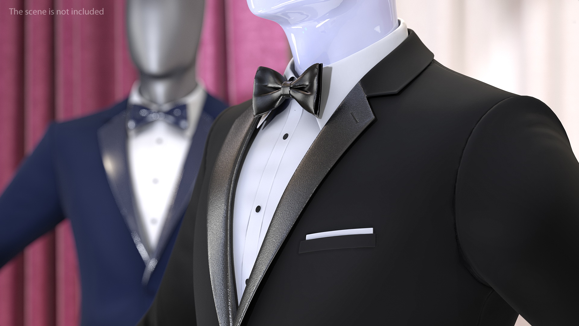 Black Tuxedo Suit 3D