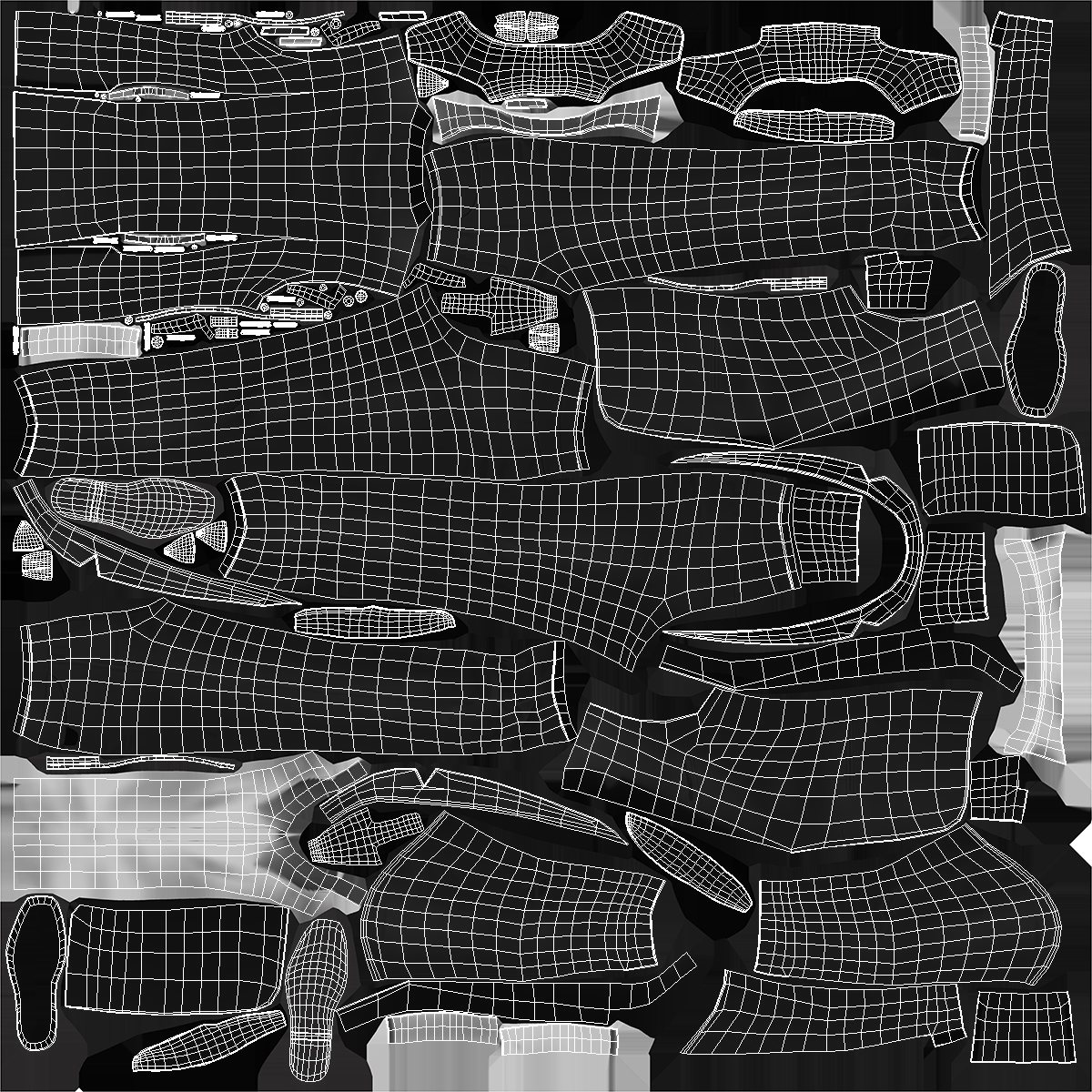 Black Tuxedo Suit 3D