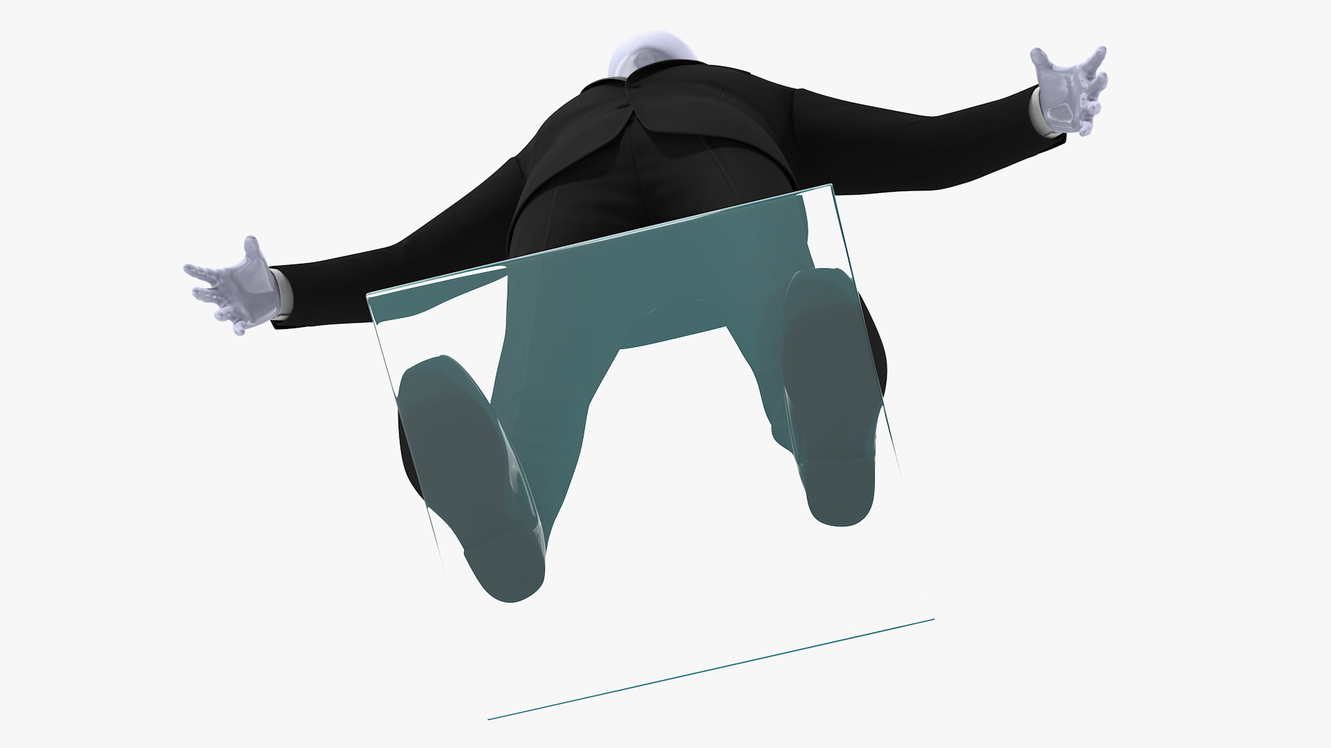 Black Tuxedo Suit 3D