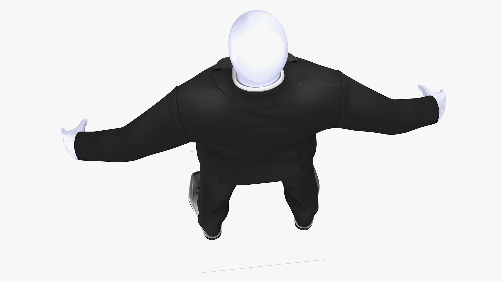Black Tuxedo Suit 3D