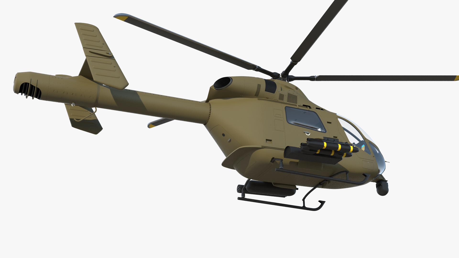 3D Attack Helicopter Rigged for Cinema 4D model