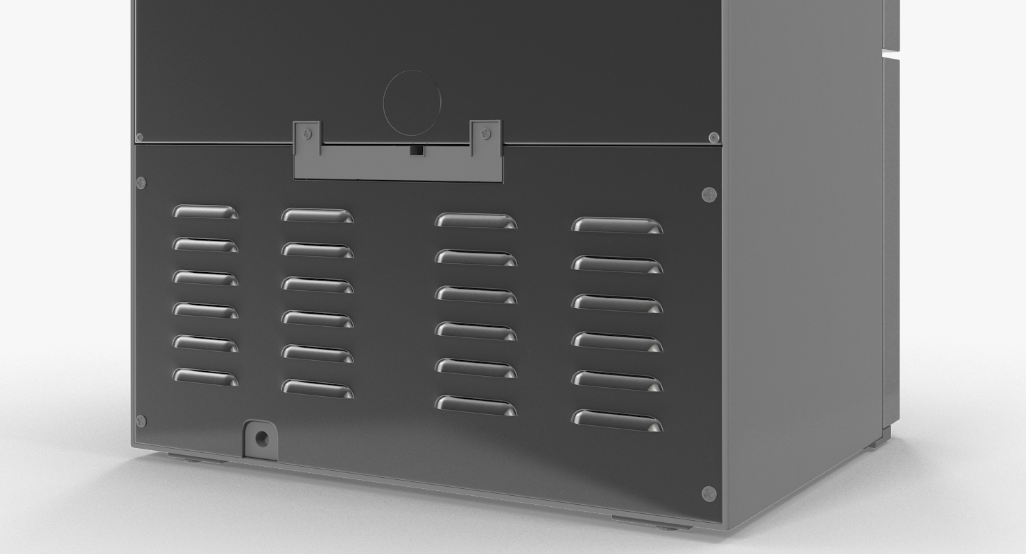 Refrigerator Samsung 4 Door with FlexZone Drawer Steel 3D model