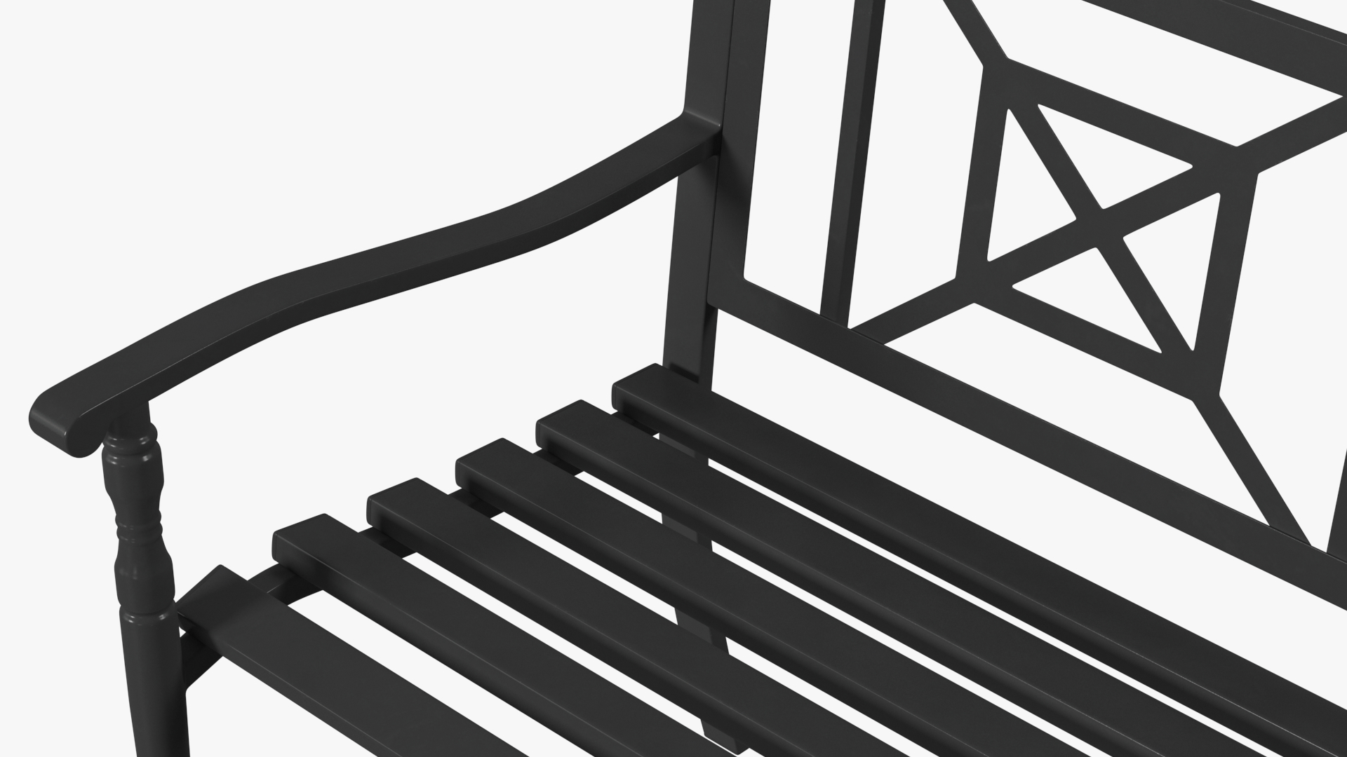 3D Urban Park Bench