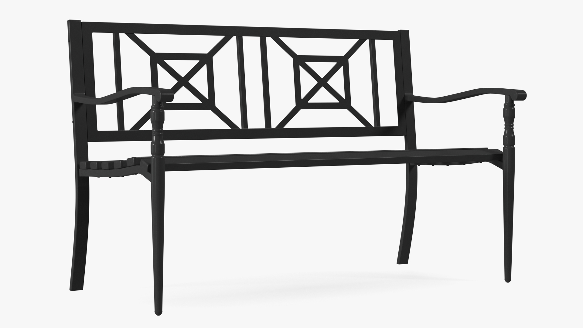 3D Urban Park Bench