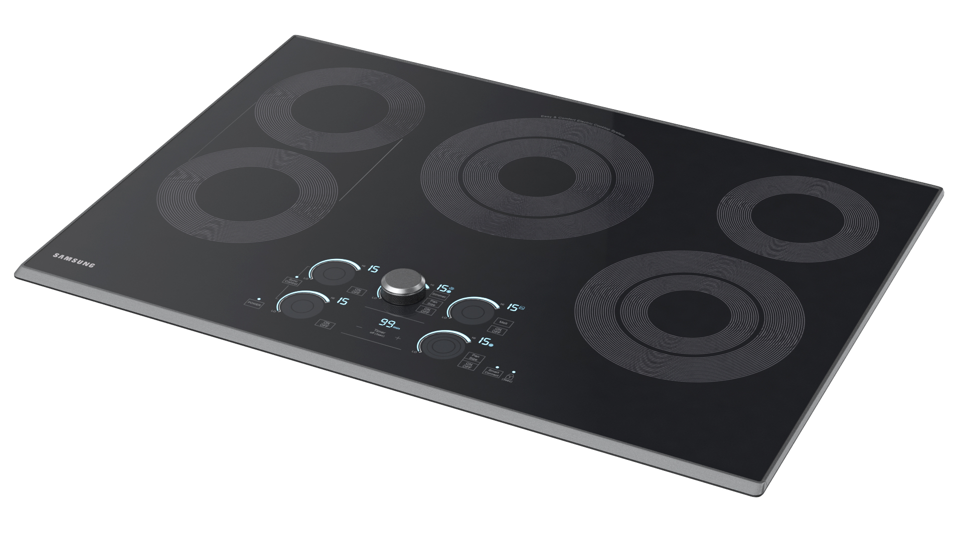 3D Smart Electric Samsung Cooktop Black