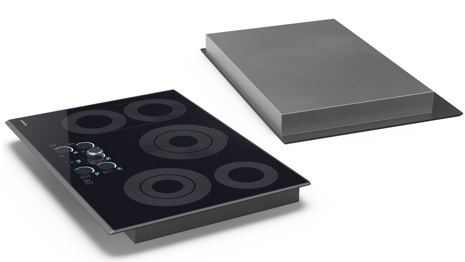 3D Smart Electric Samsung Cooktop Black