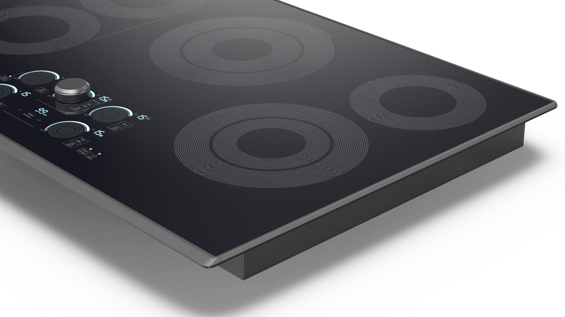 3D Smart Electric Samsung Cooktop Black