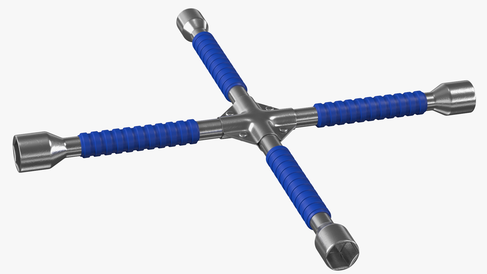 3D Anti Slip Four Way Lug Nut Wrench model