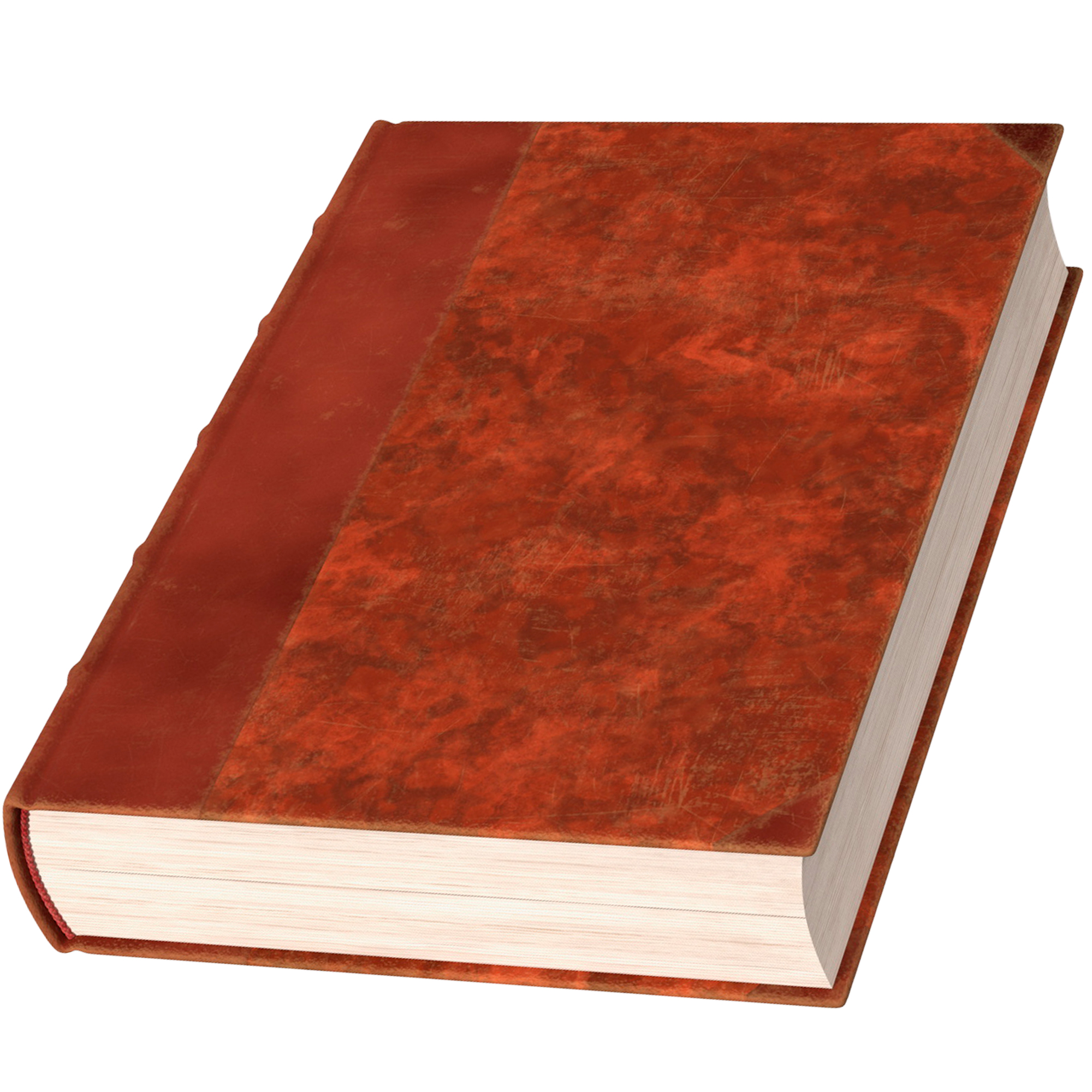 Hardcover Book Red English Text Rigged for Maya 3D