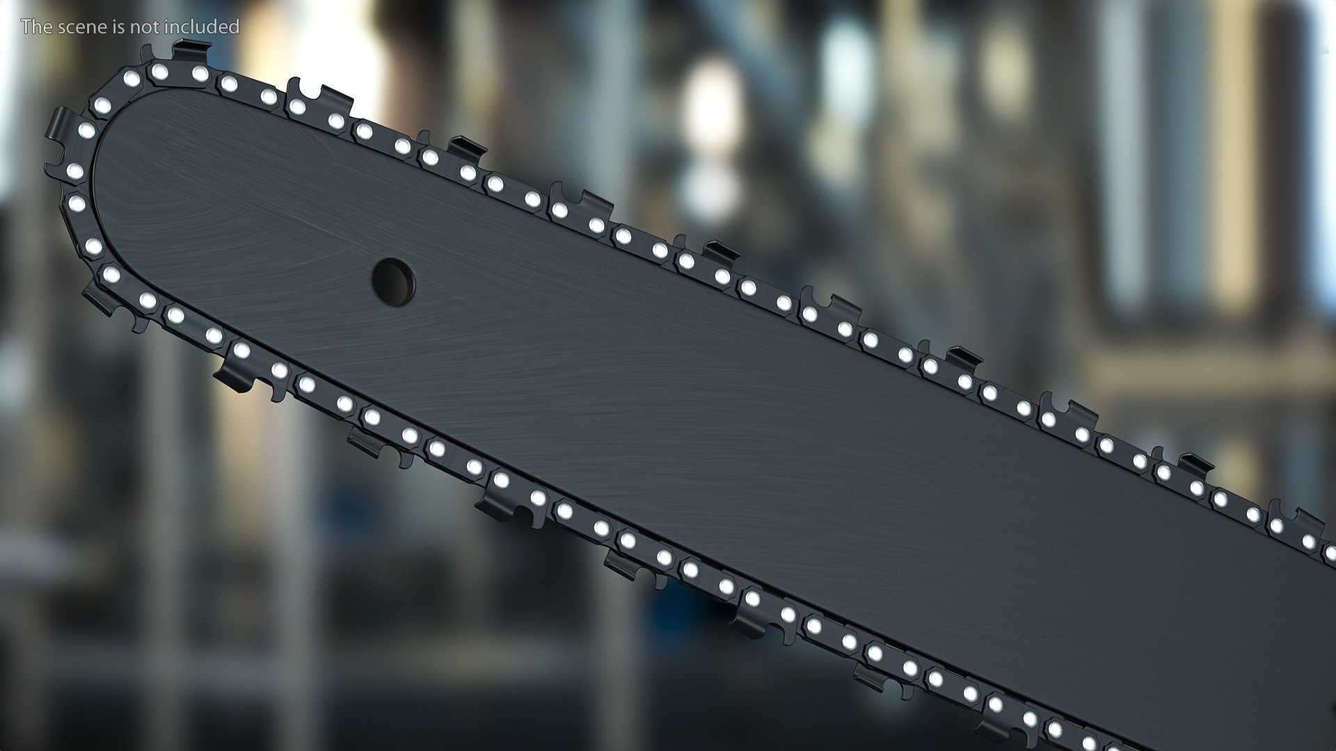 3D Black Gas Chainsaw model