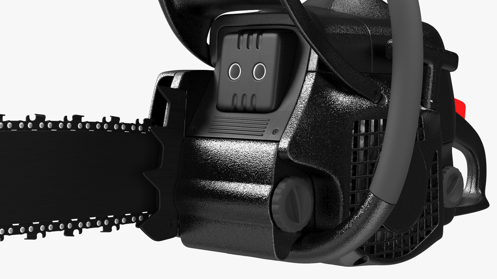 3D Black Gas Chainsaw model
