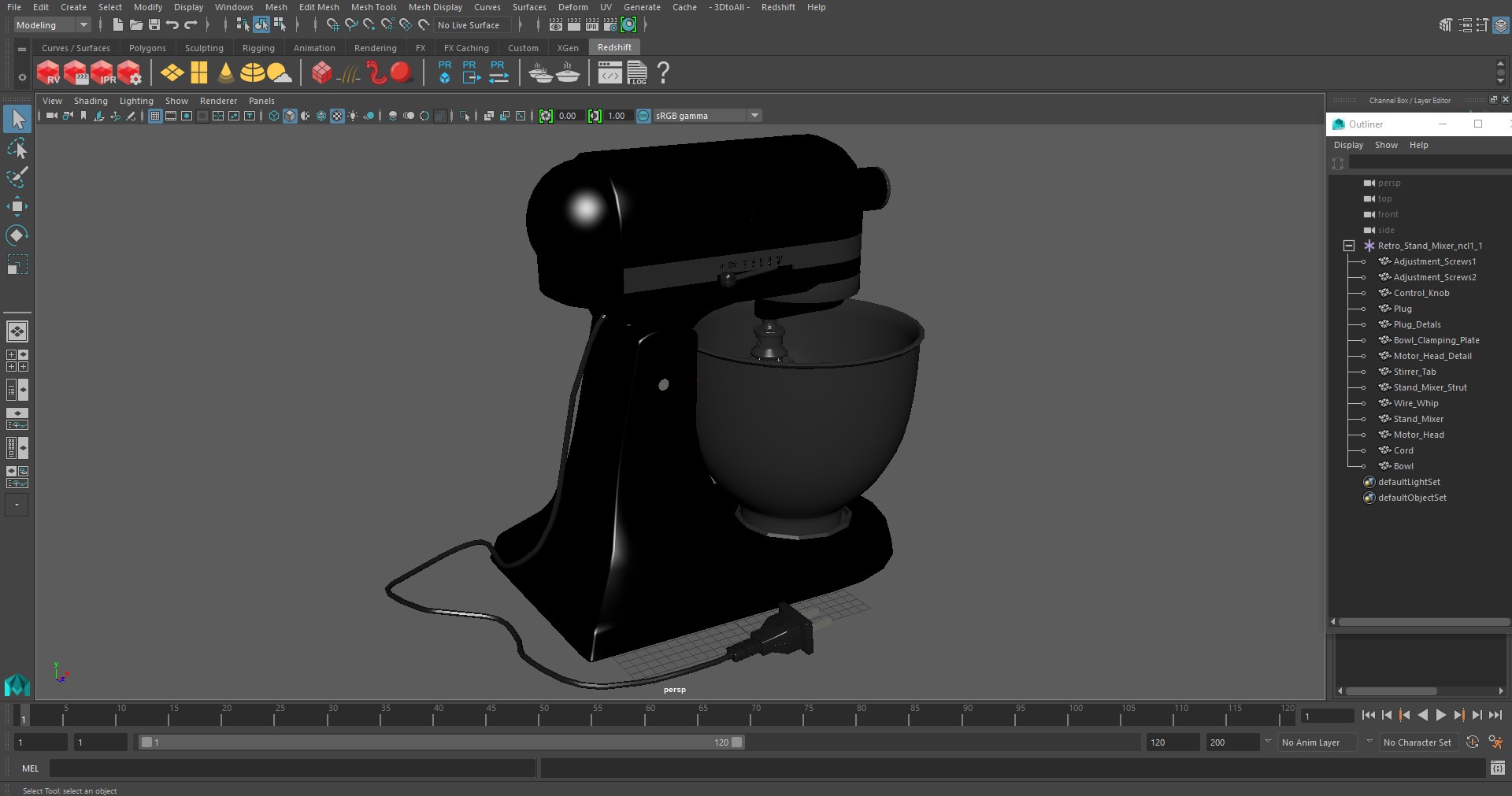 Retro Stand Mixer 3D