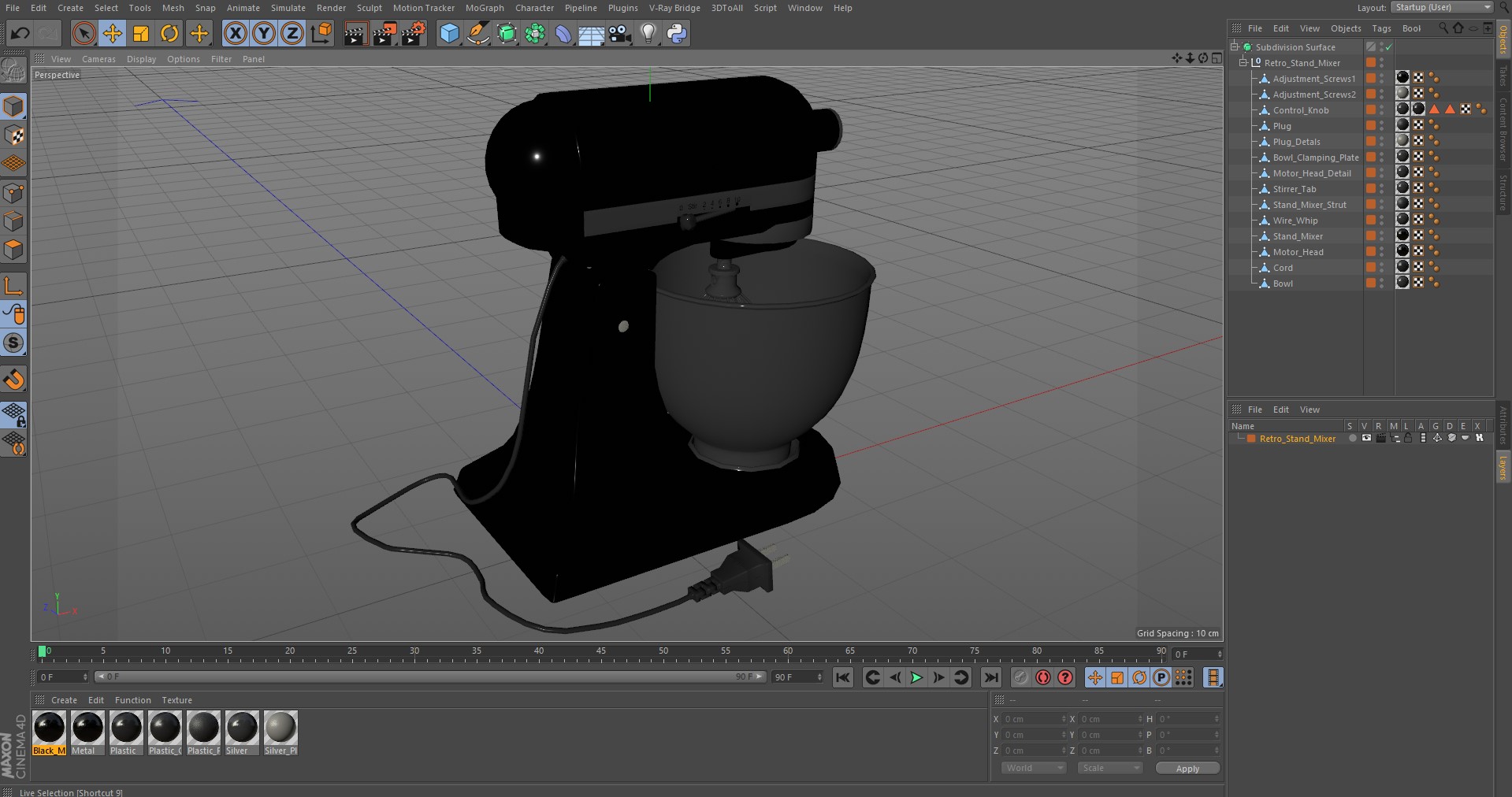 Retro Stand Mixer 3D