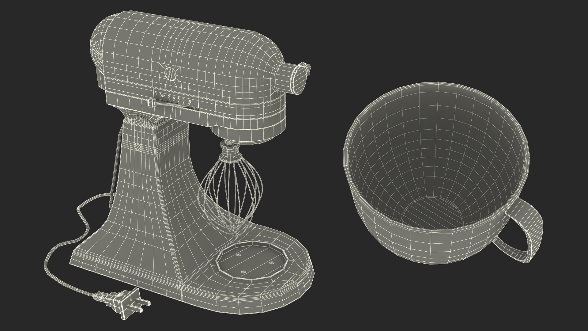 Retro Stand Mixer 3D
