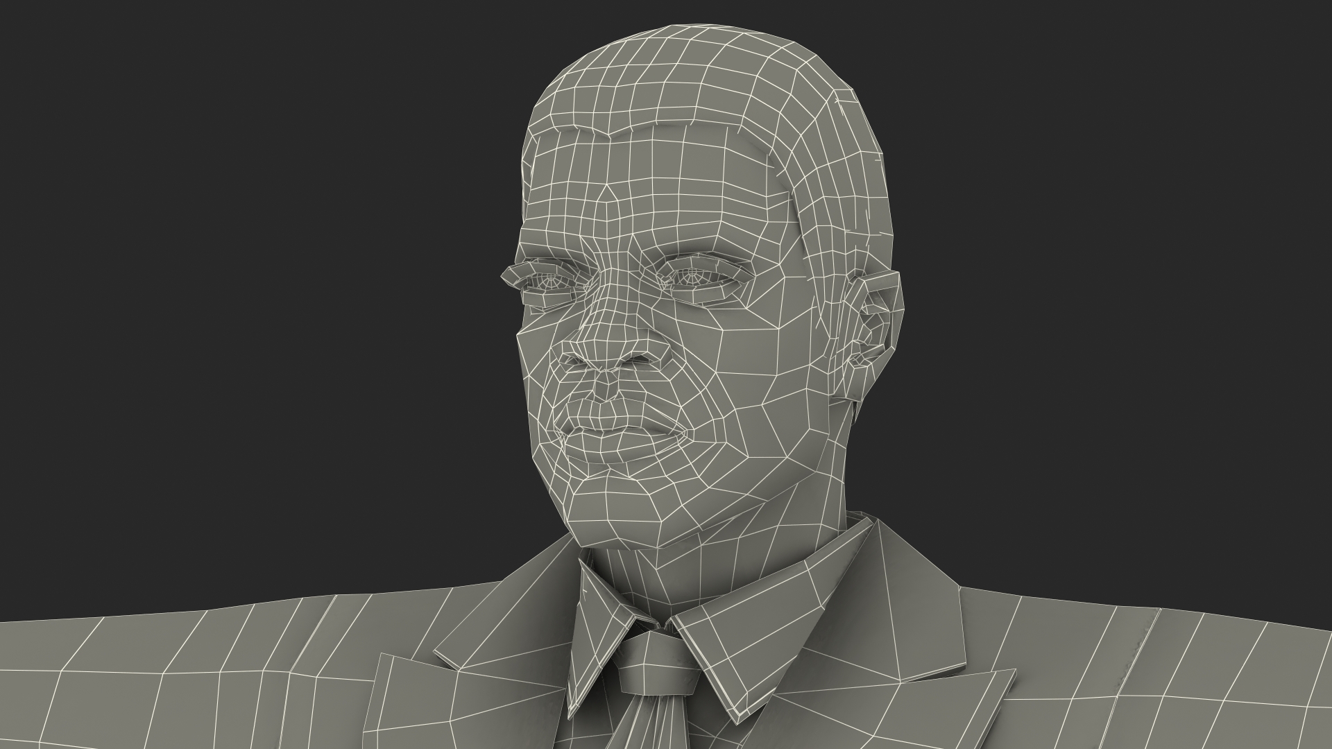 Light Skin Black Man in Formal Suit Rigged 3D