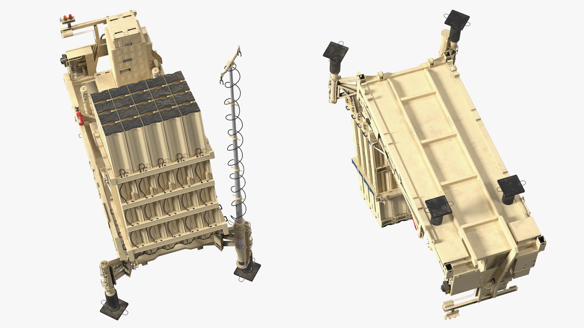 3D Armed Iron Dome Mobile Air Defense System