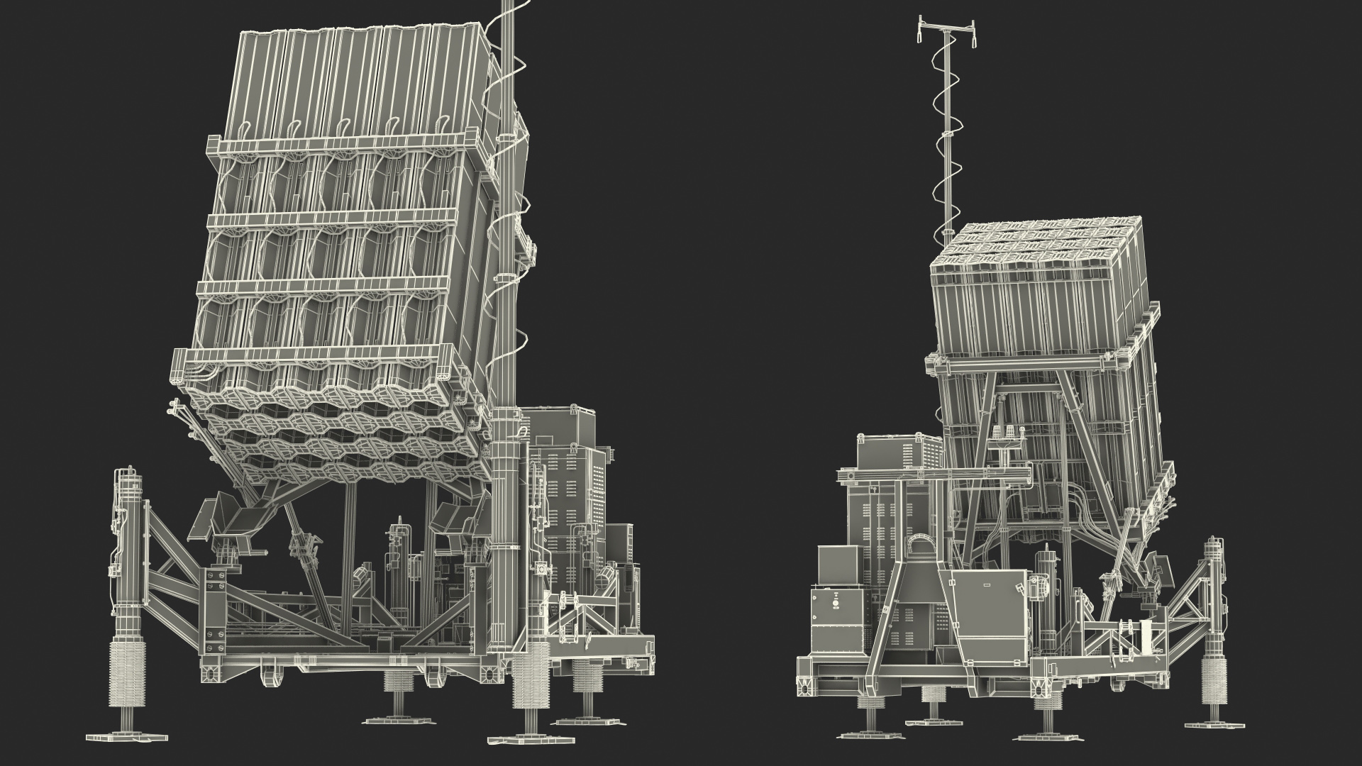 3D Armed Iron Dome Mobile Air Defense System