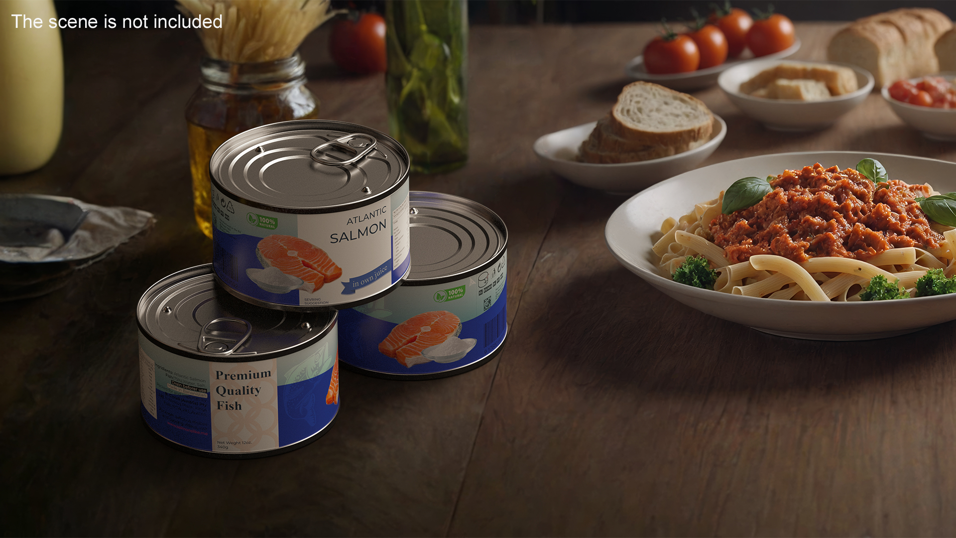 3D Canned Salmon model