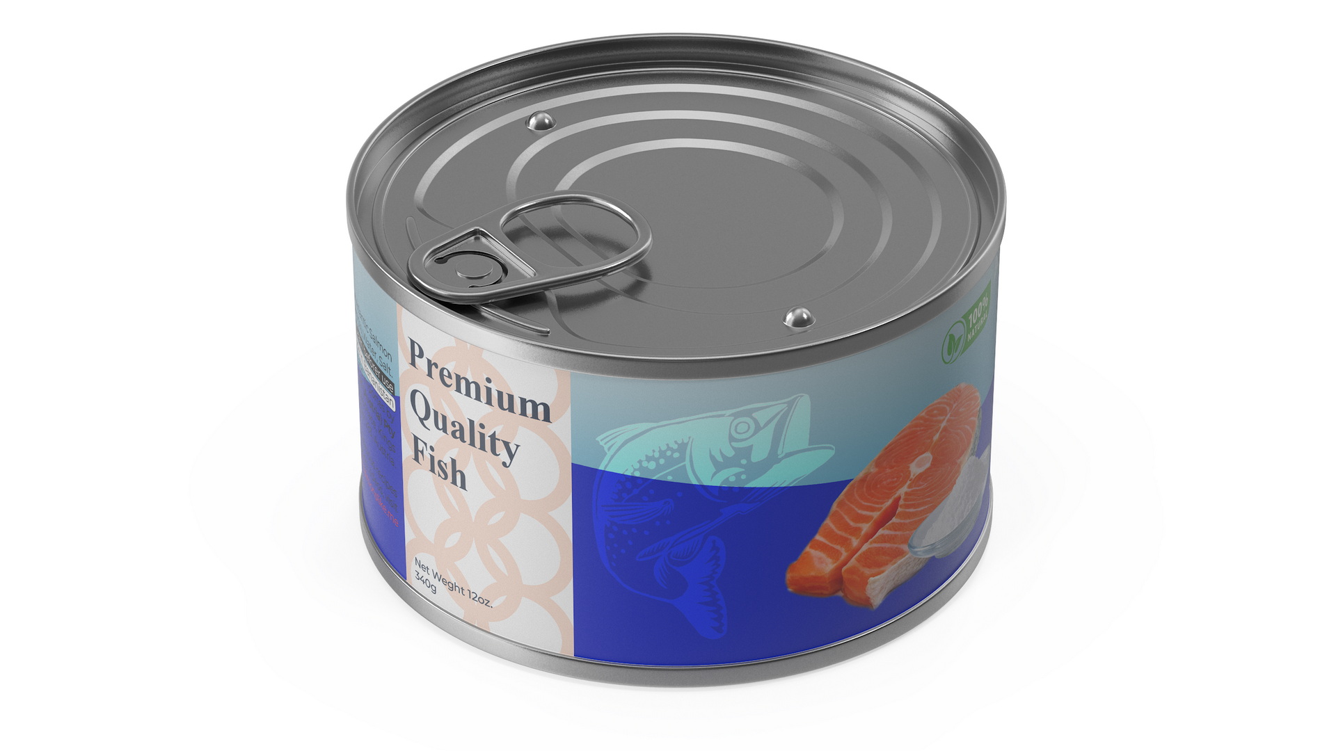 3D Canned Salmon model