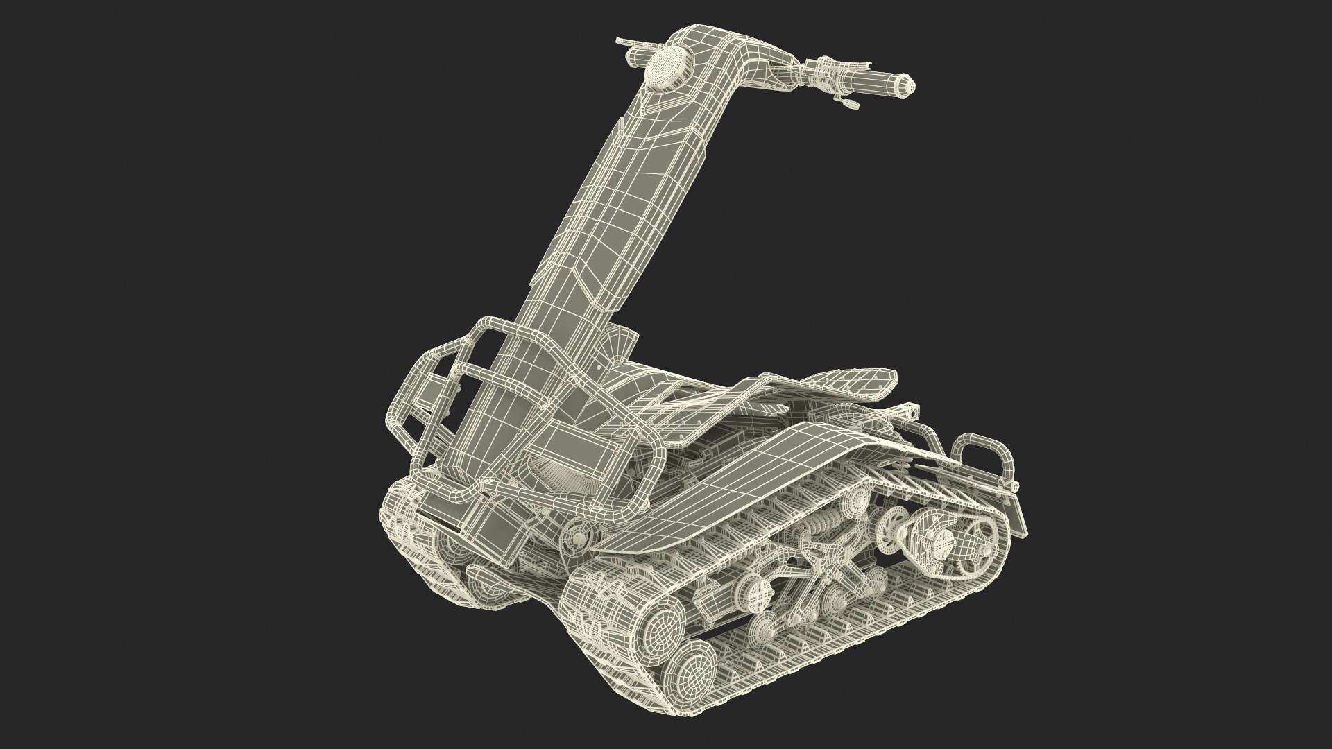 3D model Dirt All Terrain Scooter DTV Rigged