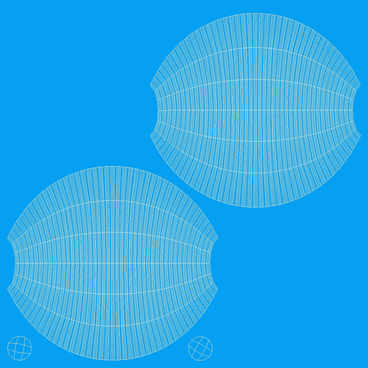 3D Croquet Balls model