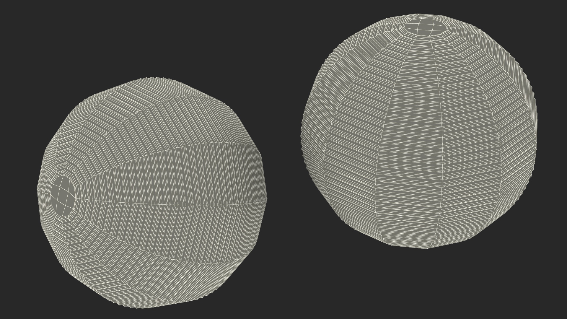 3D Croquet Balls model