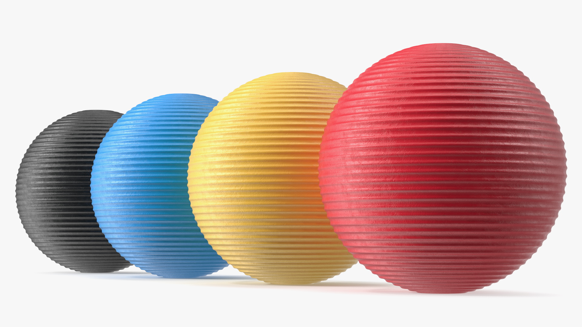 3D Croquet Balls model