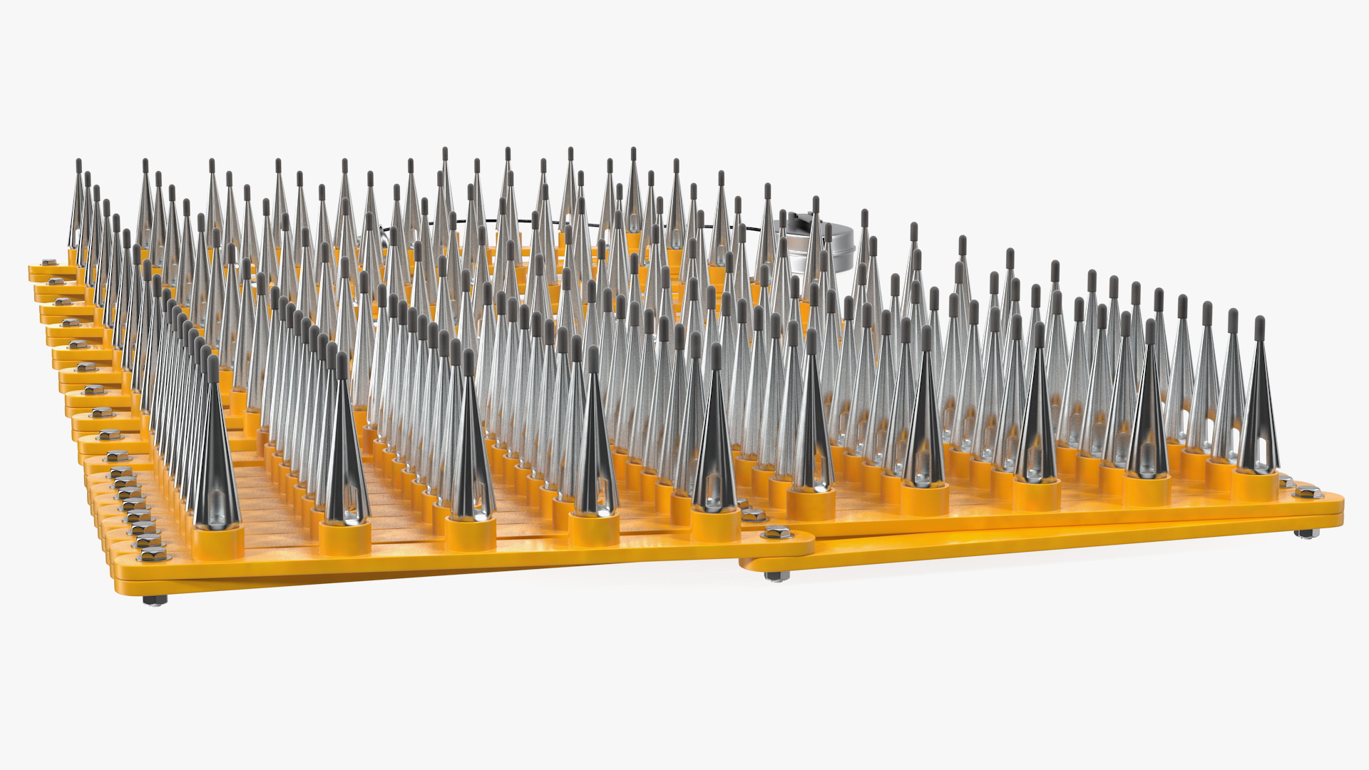 Foldable Road Block Tire Spike Strip for Police 3D