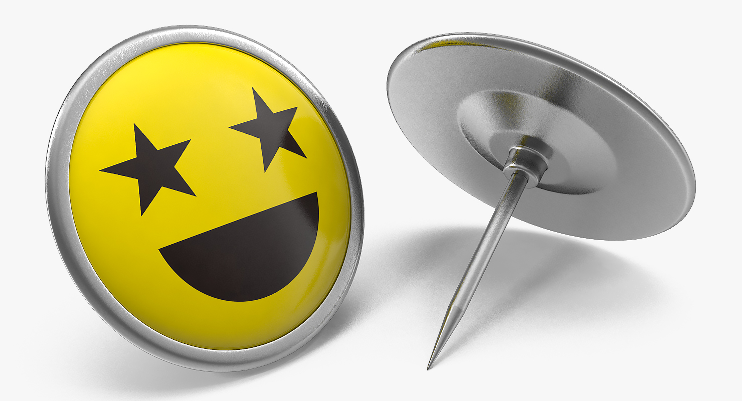 3D model Smiley Pin