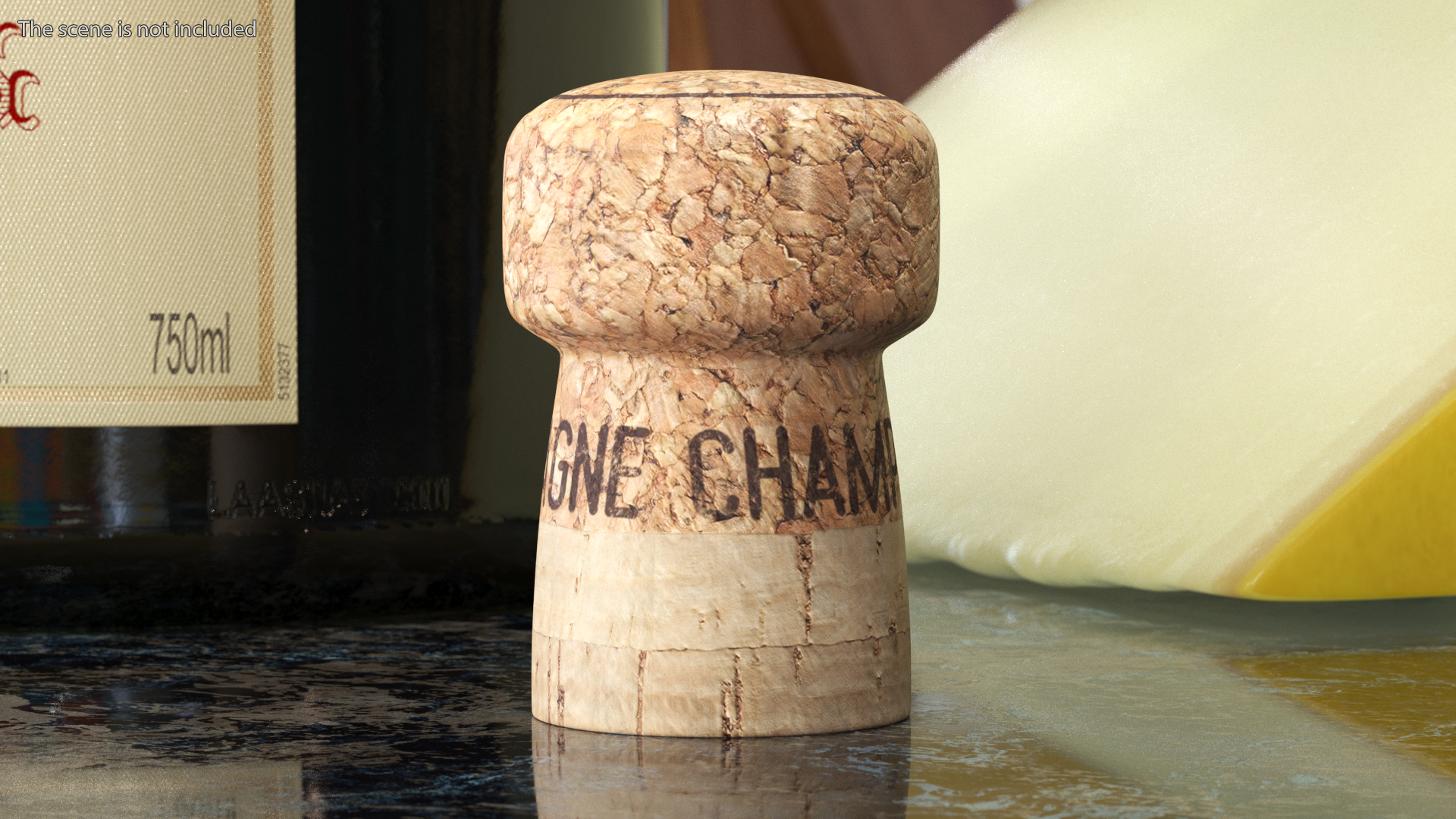 Champagne Cork 3D model