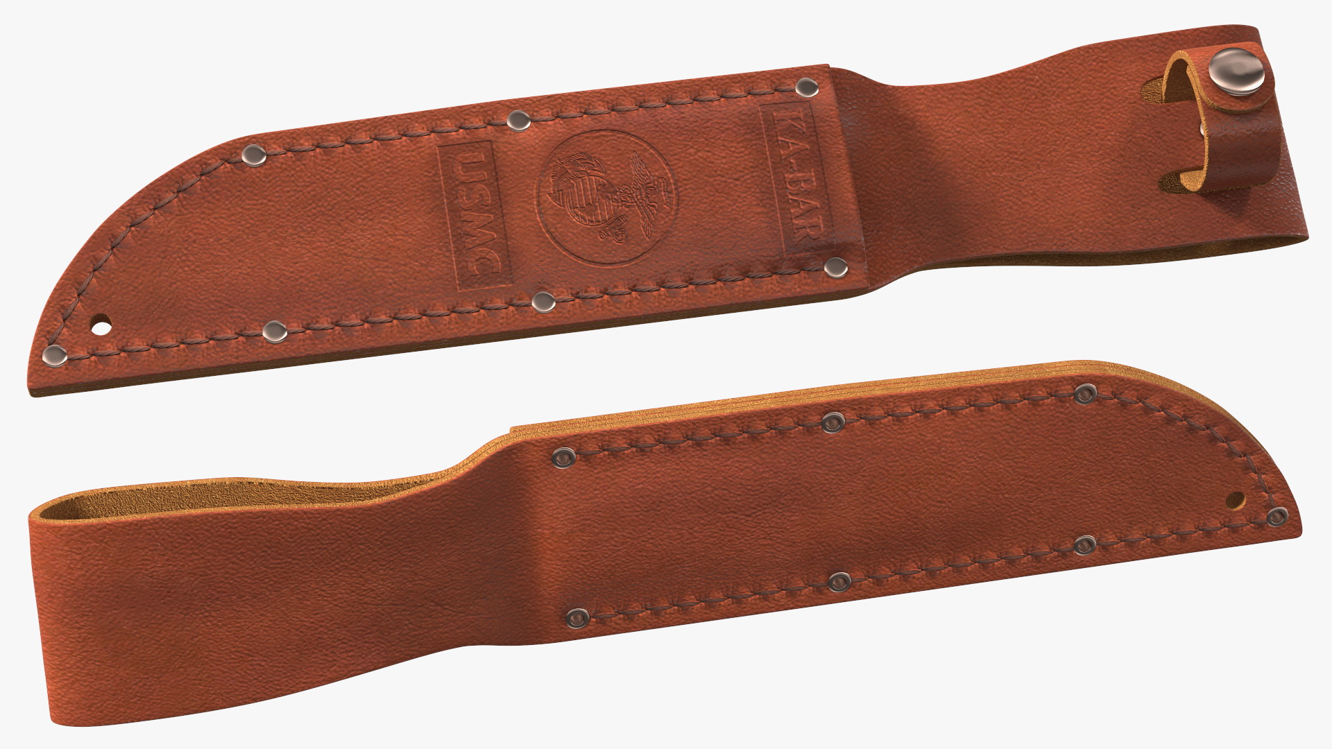 3D model Leather Sheath for the Full Size Ka Bar Knife