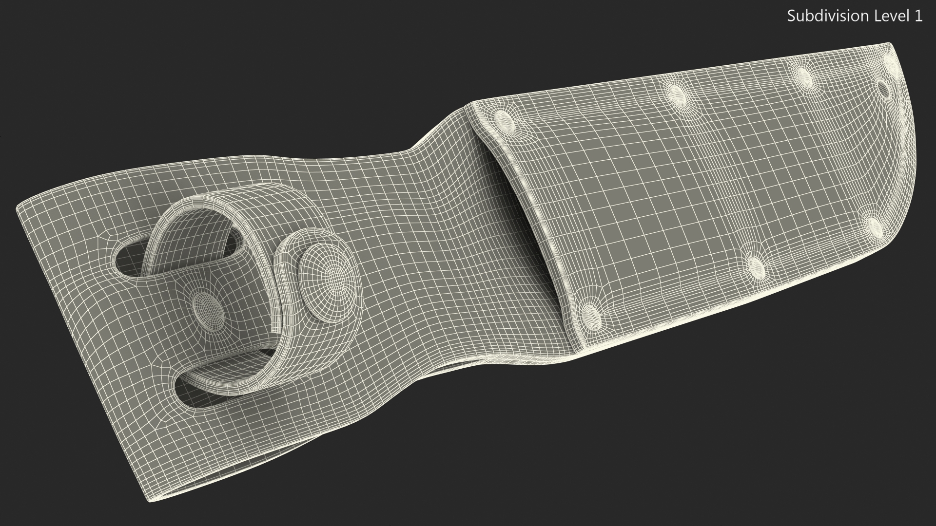 3D model Leather Sheath for the Full Size Ka Bar Knife